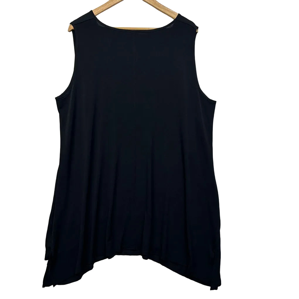Taking Shape Black Sleeveless Top - Size 18/M