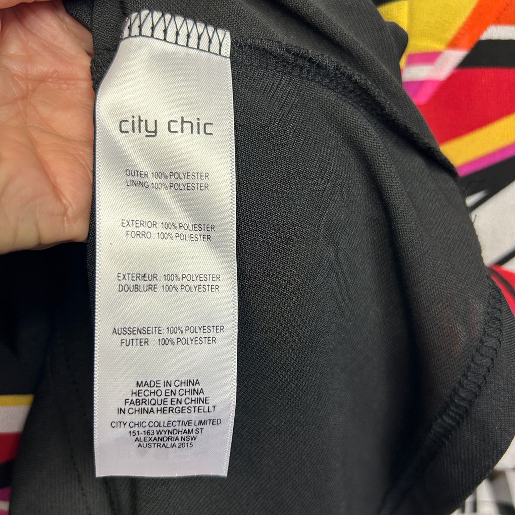 City Chic Multicoloured Top - Size 20/L