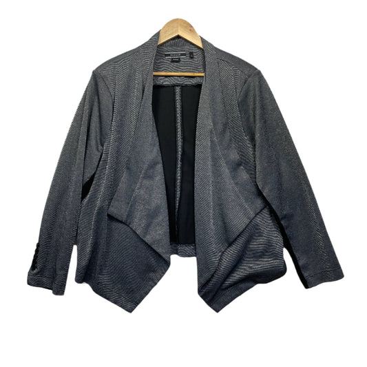 Basque Jacket Blazer Size 22 Grey Long Sleeve