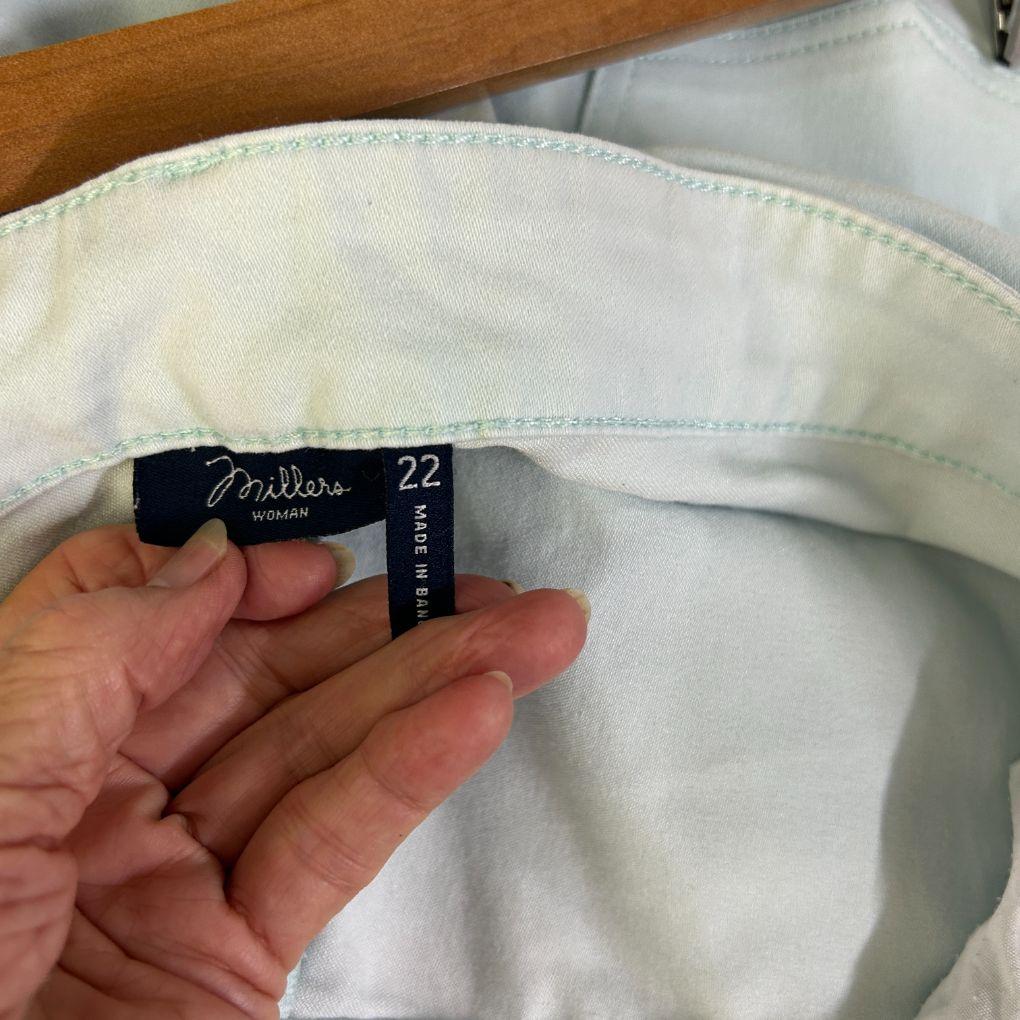 Millers Blue Crop Pants - Size 22