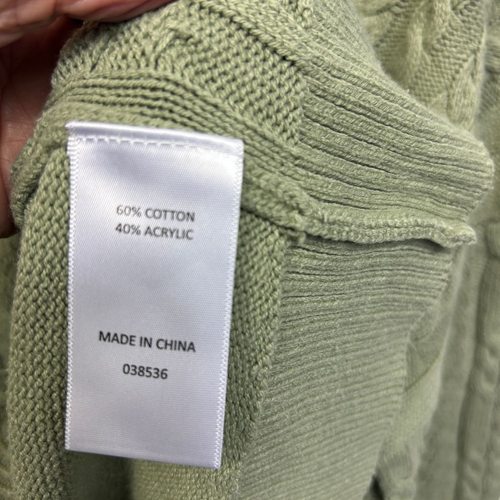 Sussan Green Cotton Jumper - Size XXXL