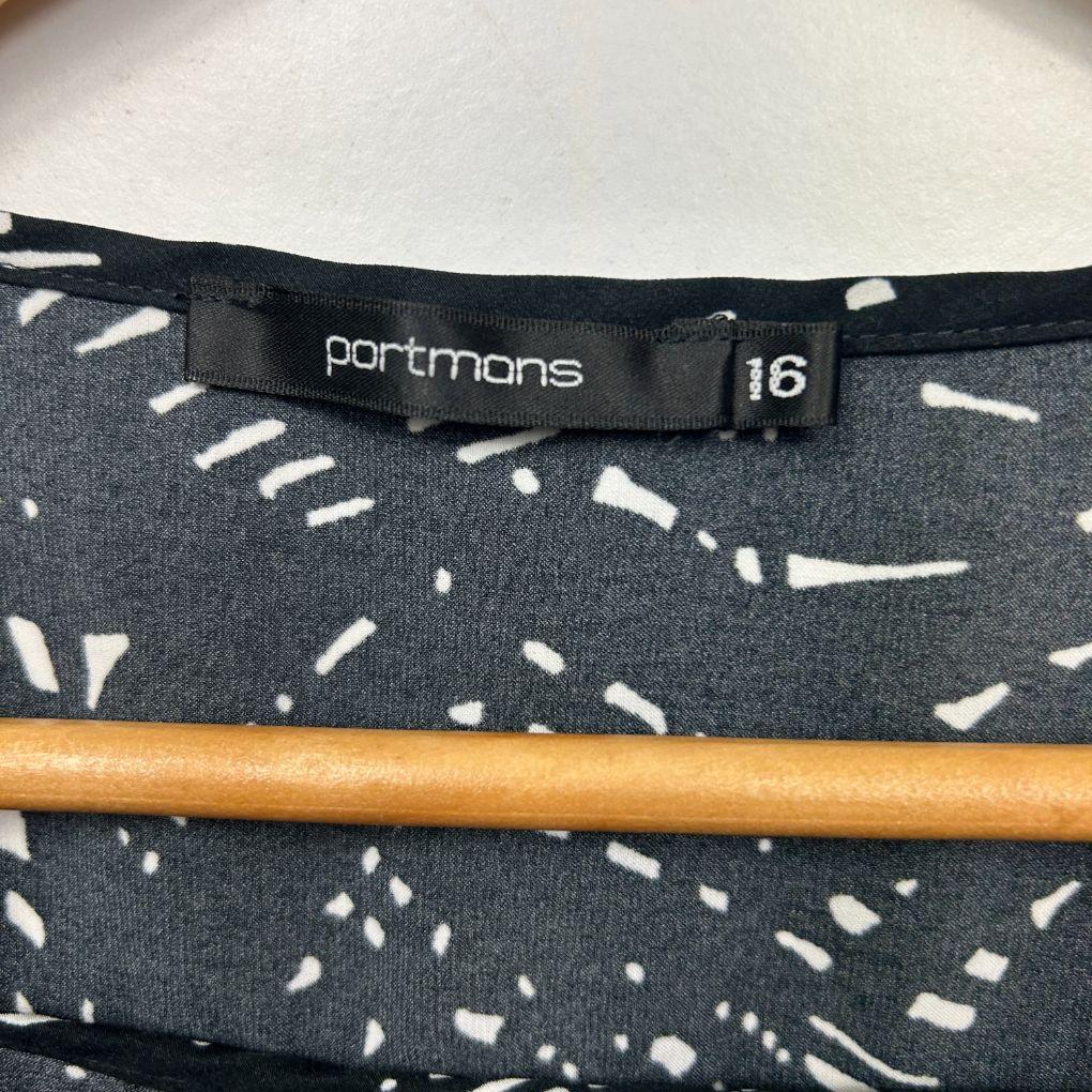 Portmans Black Top -  Size 16