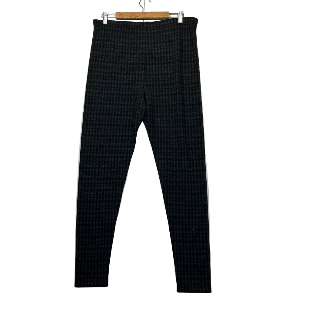 Vintage Target Grey Check Leggings - Size 14/16