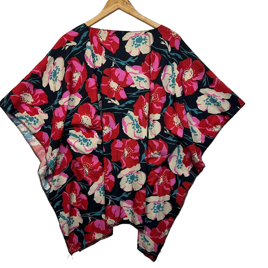 Red Floral Kaftan - One Size