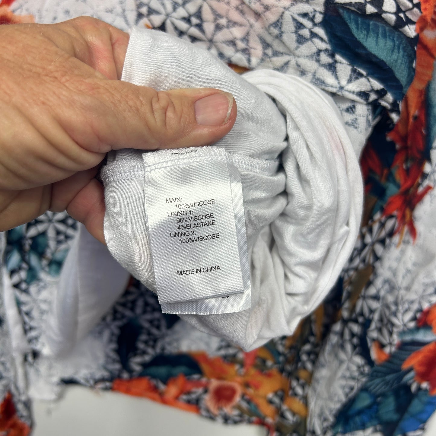 Taking Shape Multicoloured Tropical Print Top - Size 16/S