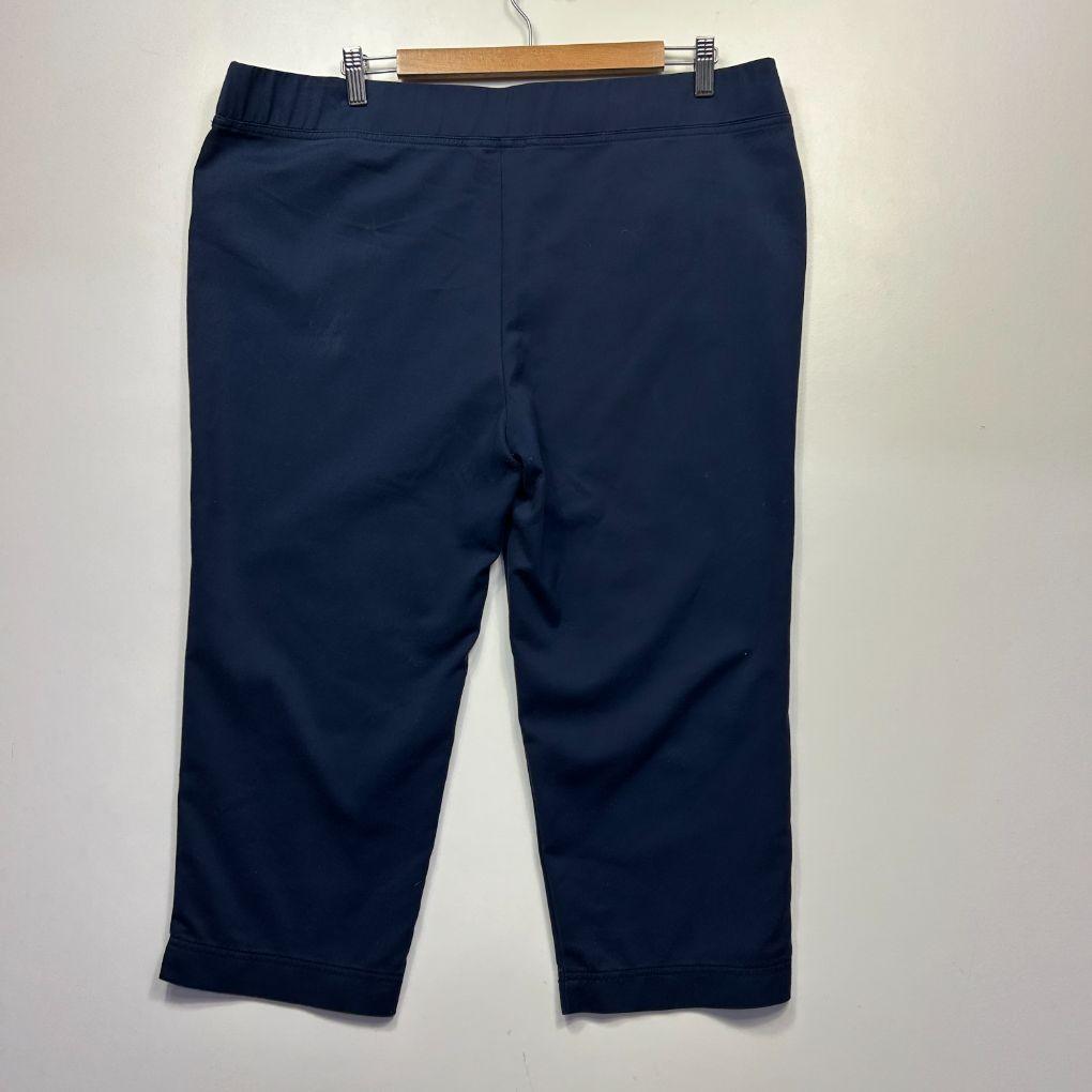 W.Lane Navy Cropped Pants - Size 18 (fault)