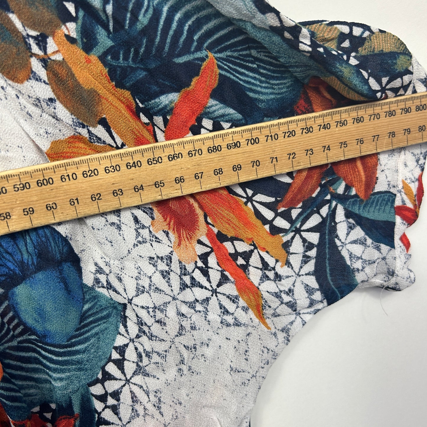 Taking Shape Multicoloured Tropical Print Top - Size 16/S
