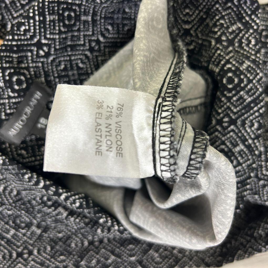 Autograph Navy Print Pants - Size 18