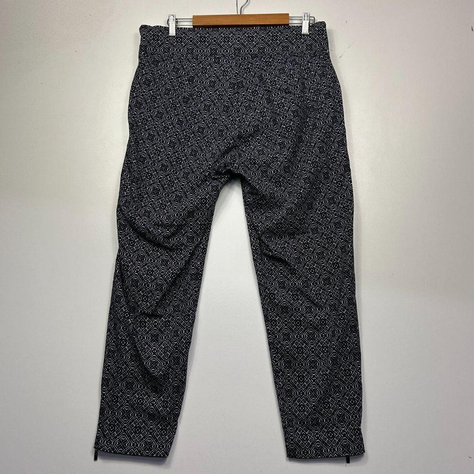 Autograph Navy Print Pants - Size 18