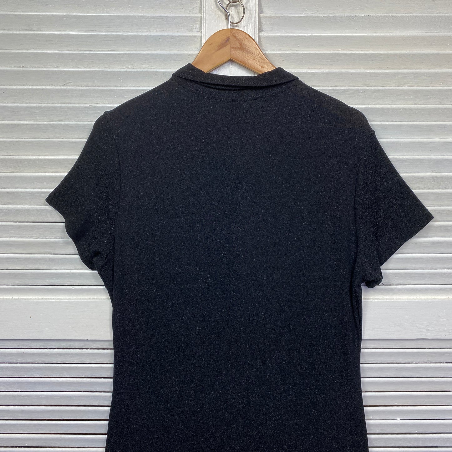 Dangerfield Dress Size 16 Black Long Length Short Sleeve