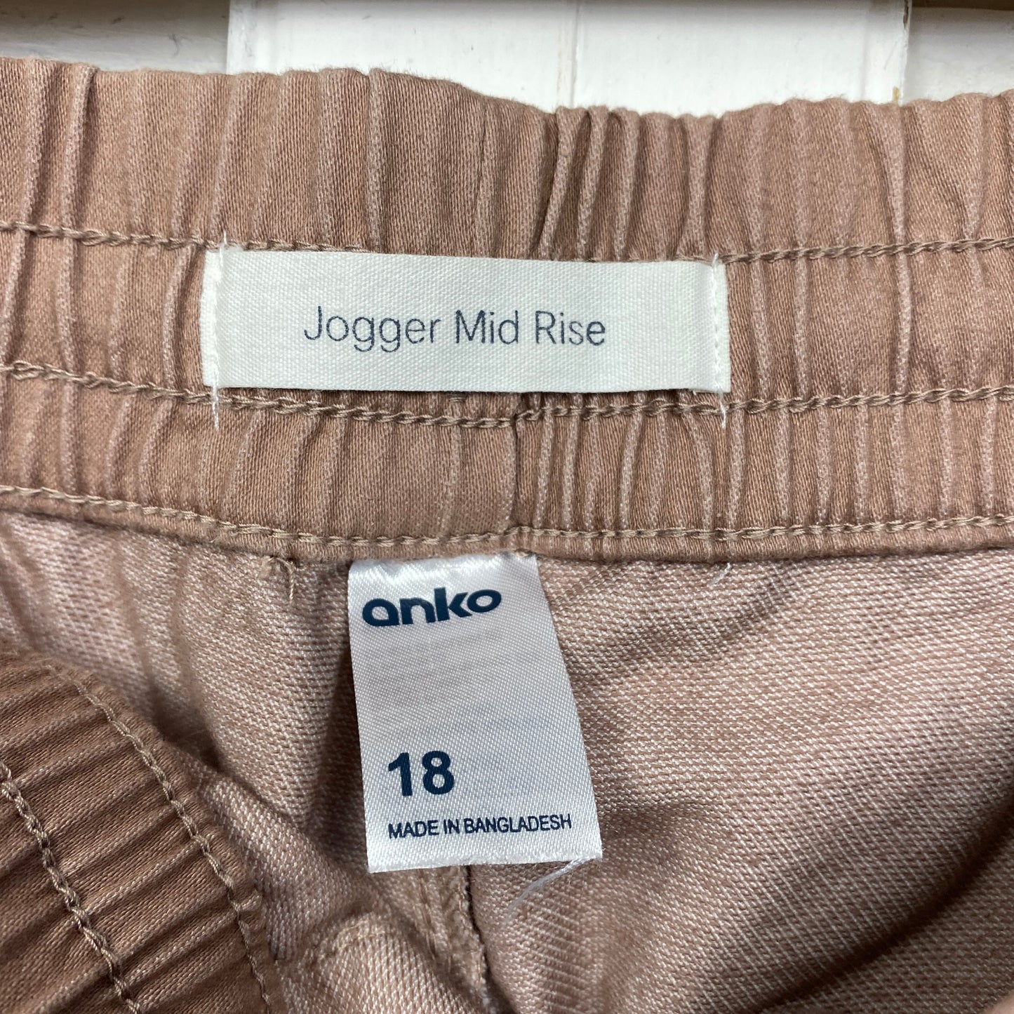 Anko Jogger Mid Rise Pants Size 18 Plus Pockets  (No Drawstring)