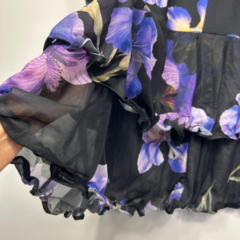 Shein Curve Purple Iris Skirt - Size 4XL