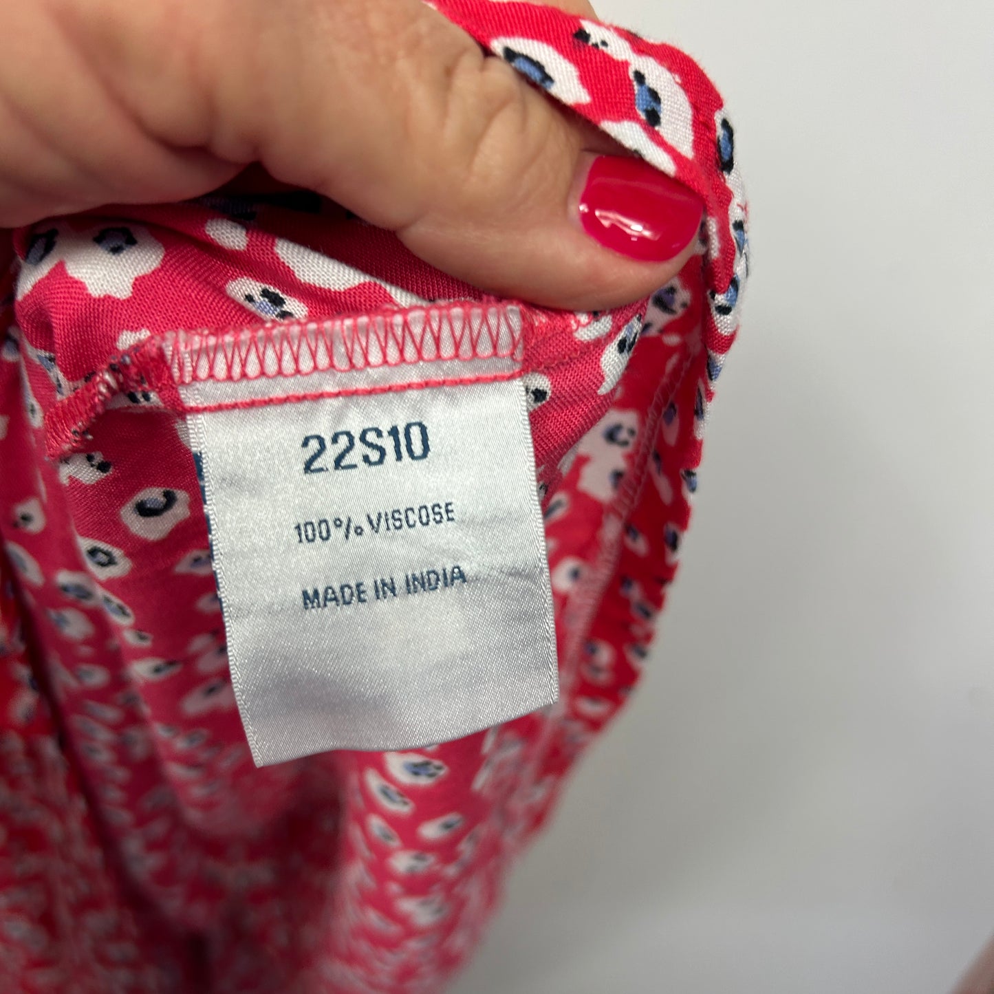 Victoria Hill Red Viscose Floral Dress - Size 18