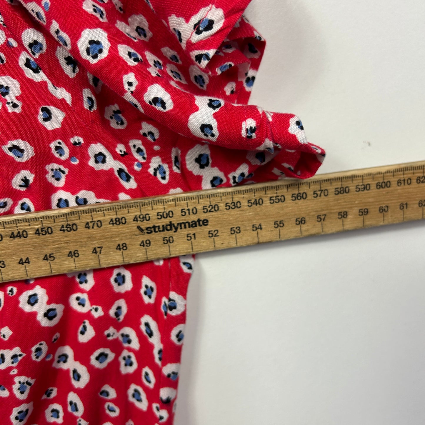 Victoria Hill Red Viscose Floral Dress - Size 18