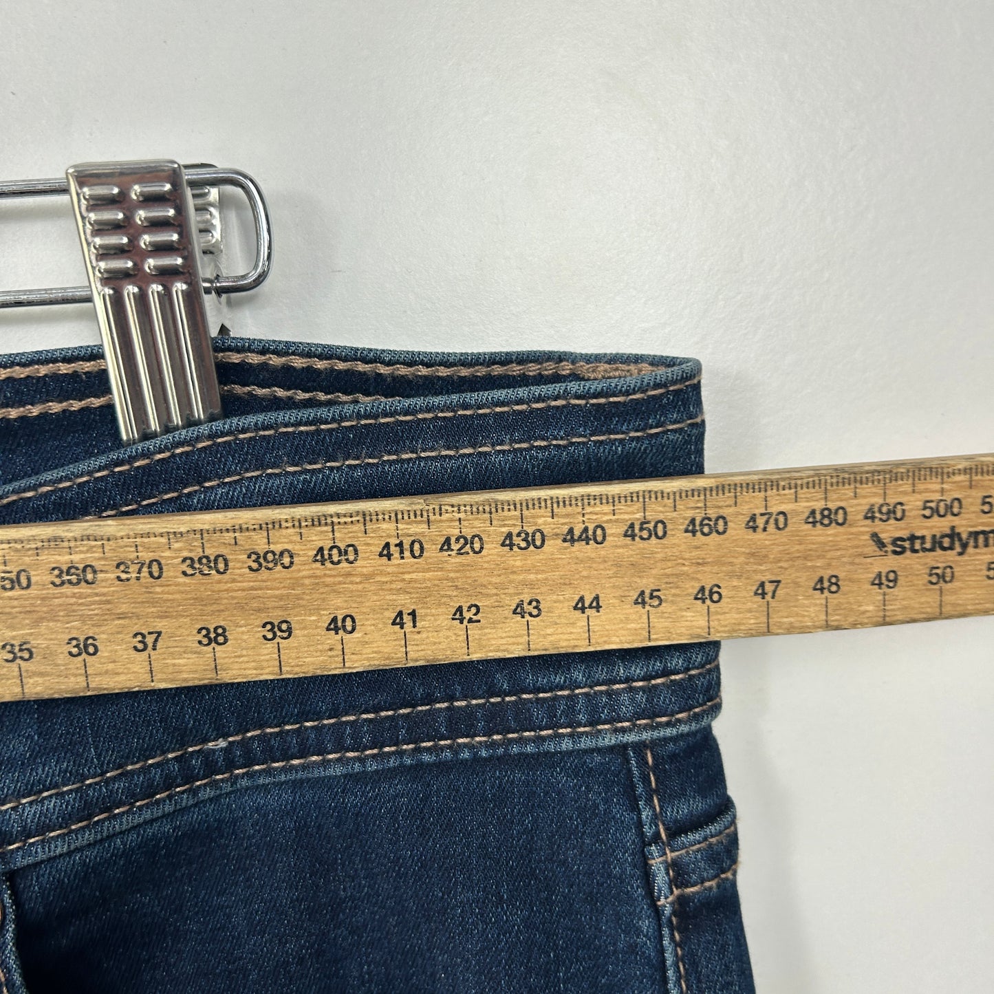 Just Jeans Reformed Wide Leg Sky High Navy Denim Jeans - Size 16