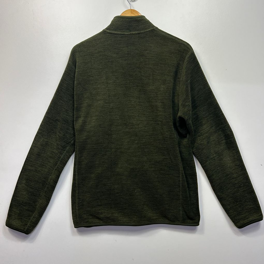 Uniqlo Green Full Zip Up Jumper  - Size L