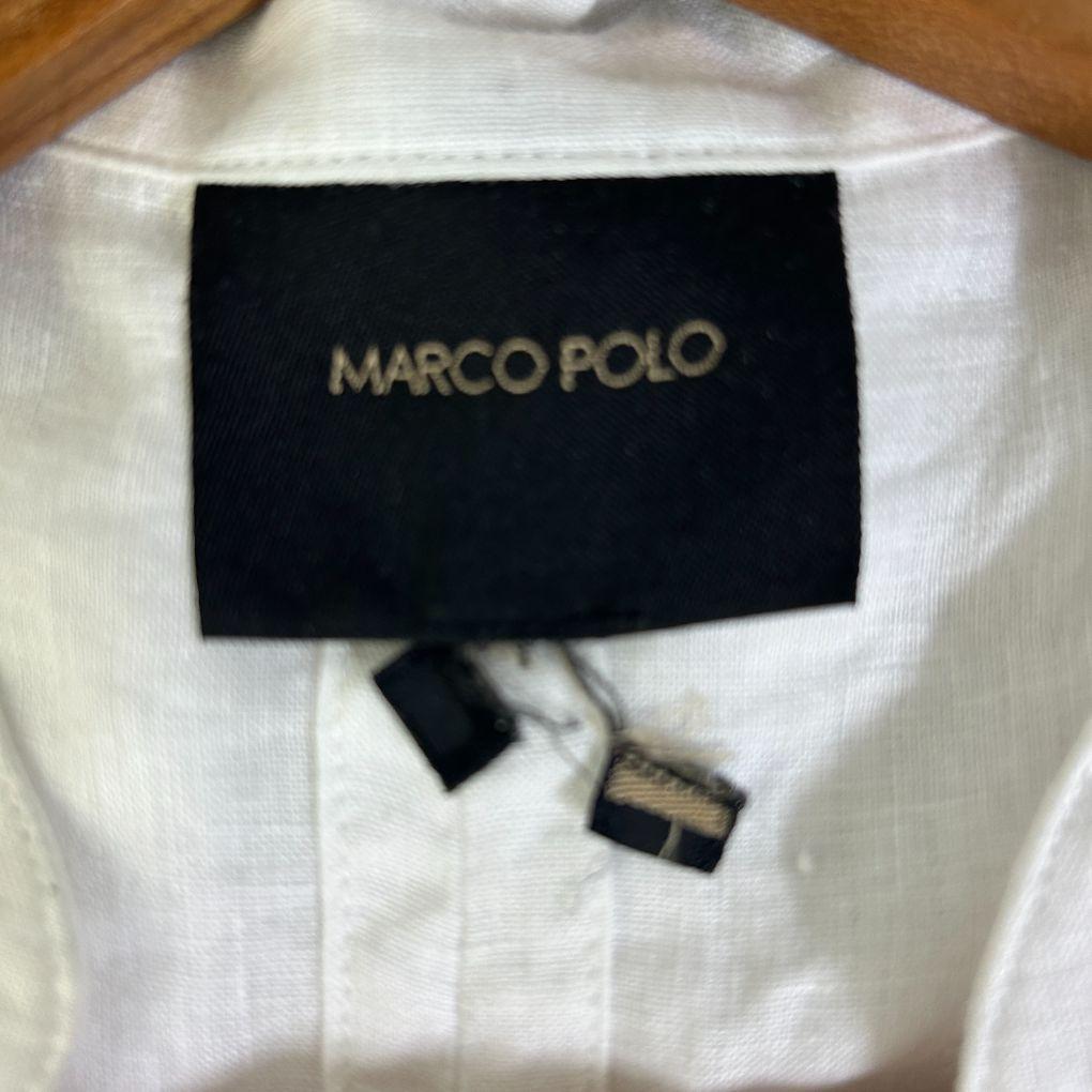Marco Polo White Linen Vest - Size 14/16