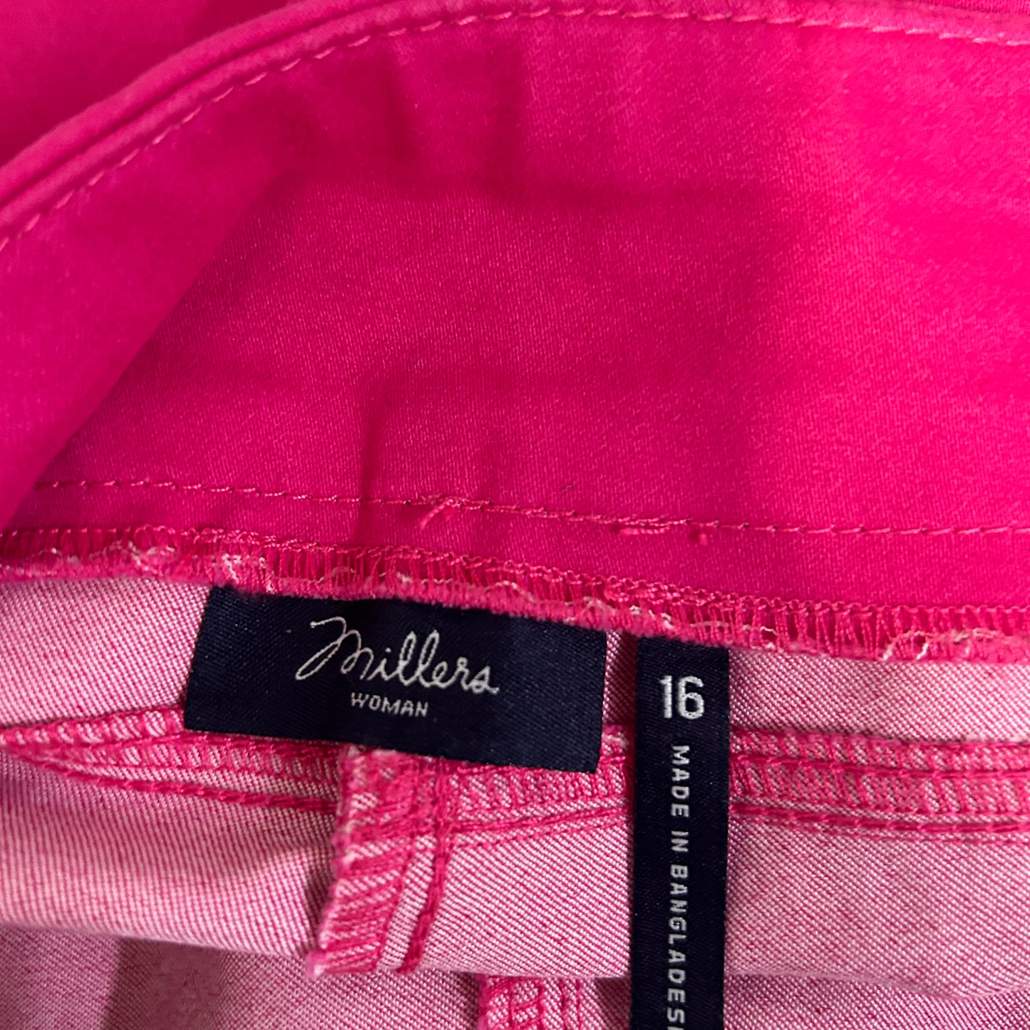 Millers Pink Capri Pants - Size 16