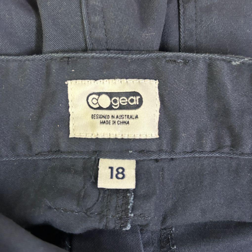 Co Gear Navy Cotton Cargo Workwear Pants - Size 18