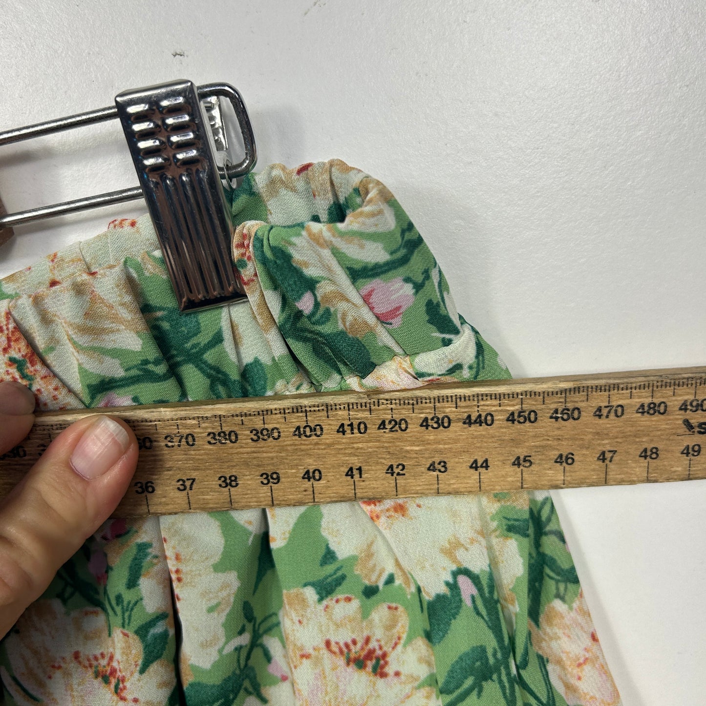 Shein Green Floral Maxi Skirt - Size 2XL
