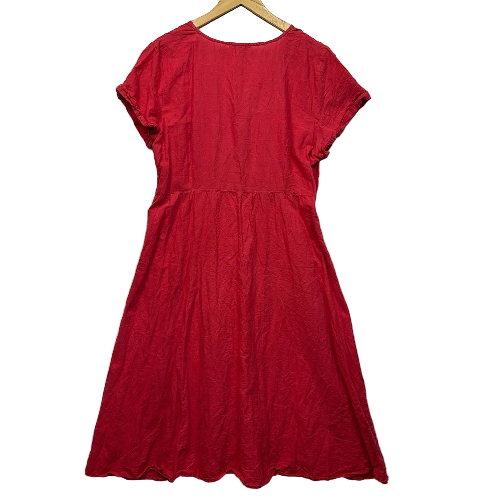 Feather + Noise Red Dress - Size 16