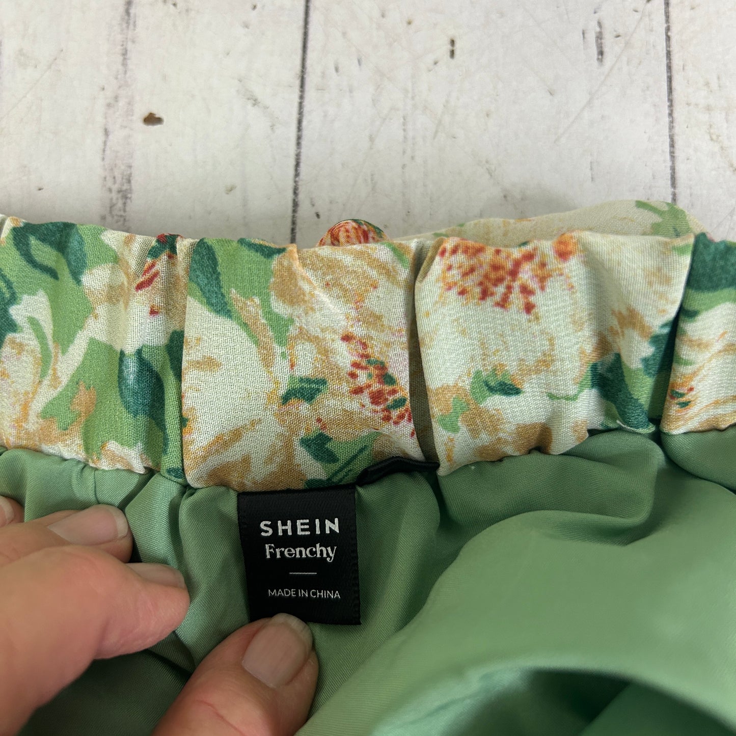 Shein Green Floral Maxi Skirt - Size 2XL