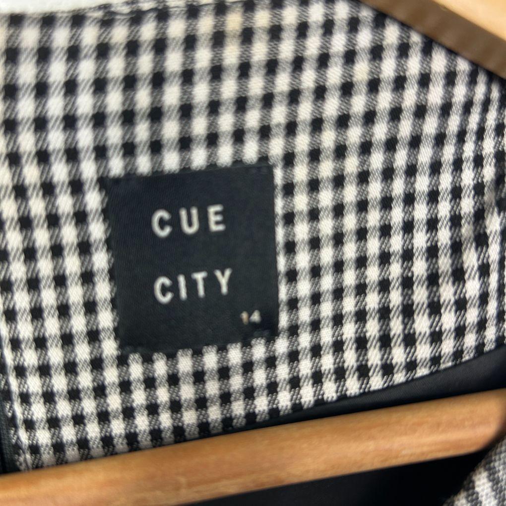 Cue City Houndstooth Dress - Size 14
