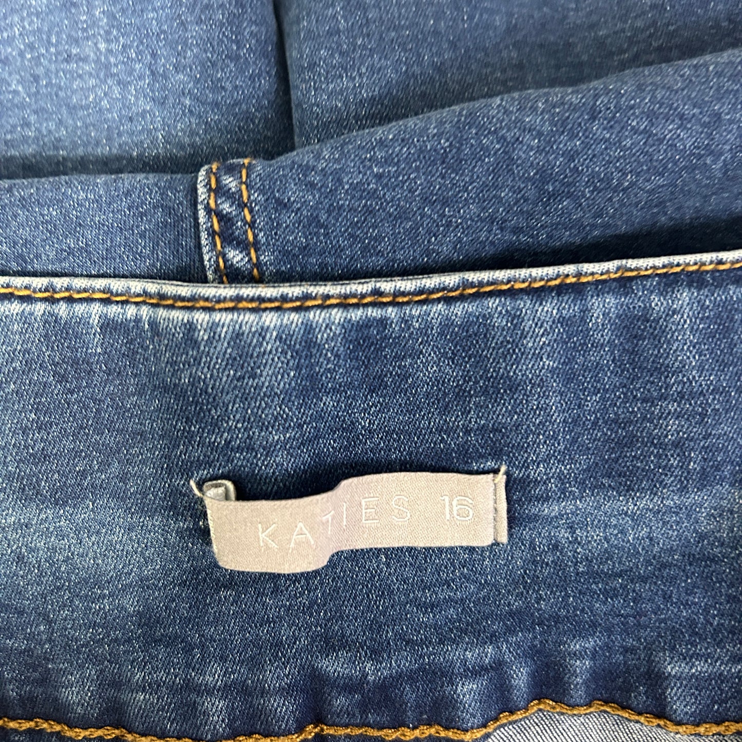 Katies Navy Capri Cropped Denim Pants Jeans - Size 16