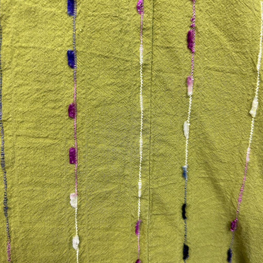 Taking Shape Green Embroidered Cotton Top - Size 14