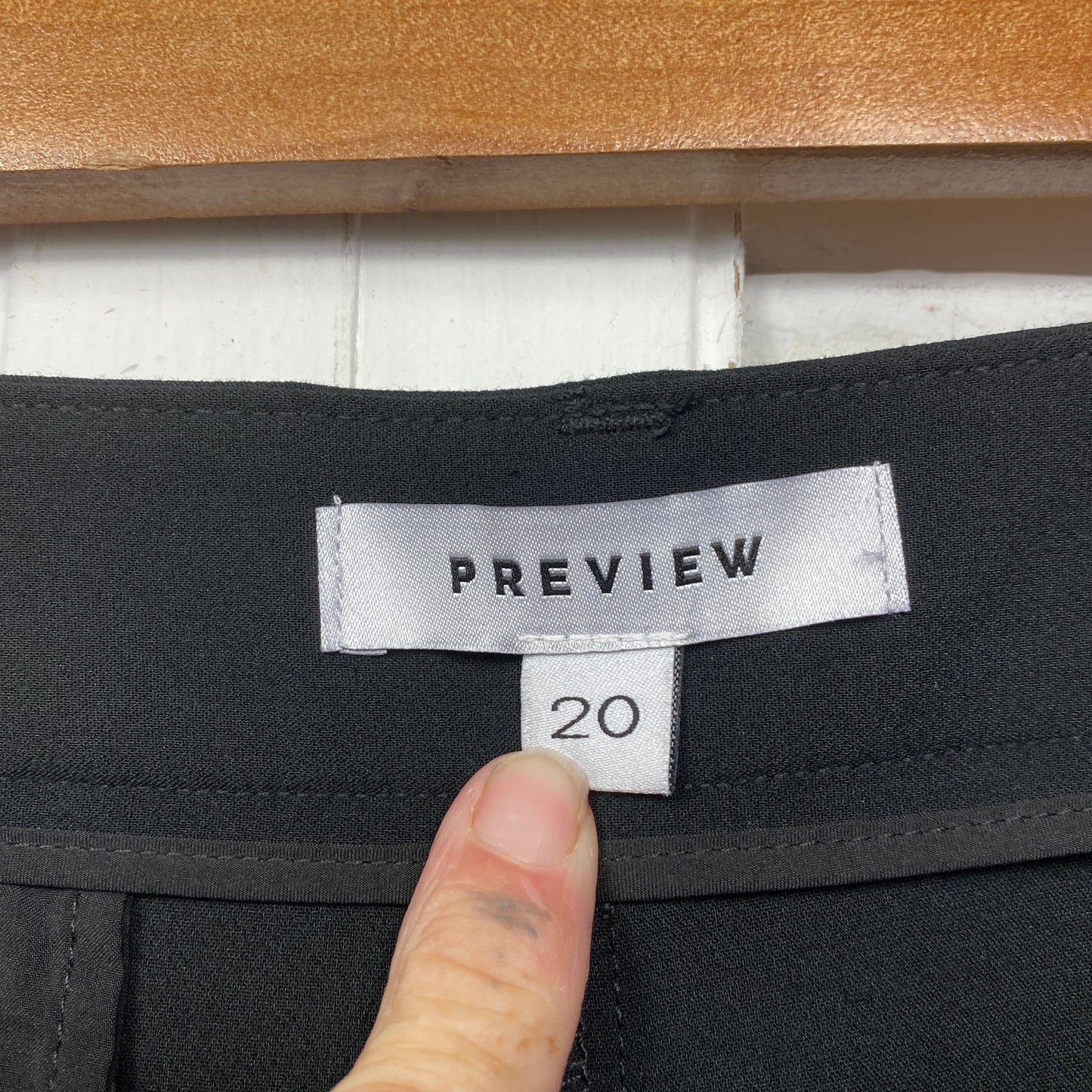 Preview Pants Size 20 Plus Black Pockets Office Zip Fly