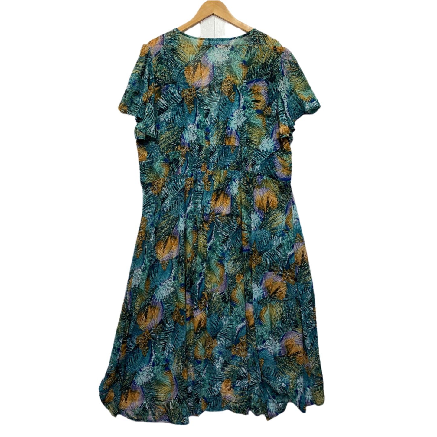 Autograph Dress 18 Multicoloured Floral (Sheer Top Layer Only) New