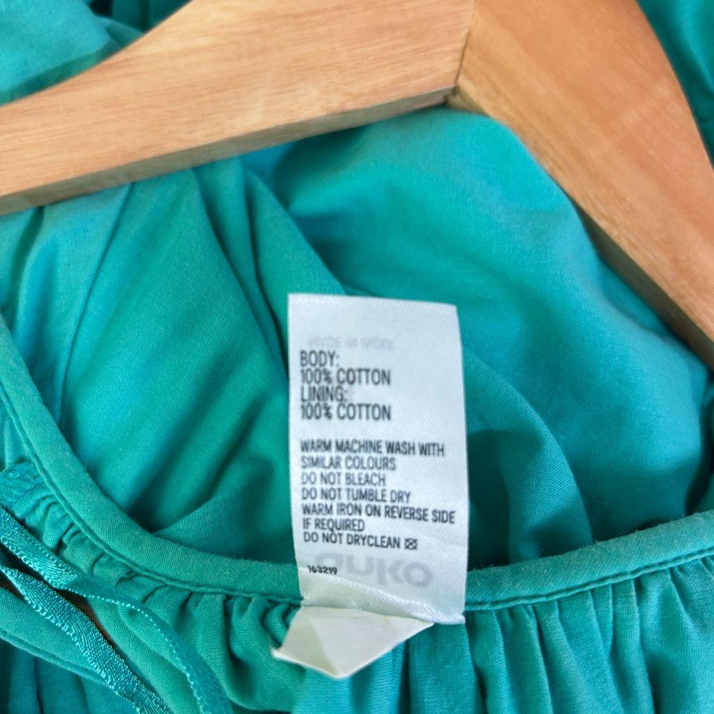 Anko Teal Peak Broderie Dress -  Size 14