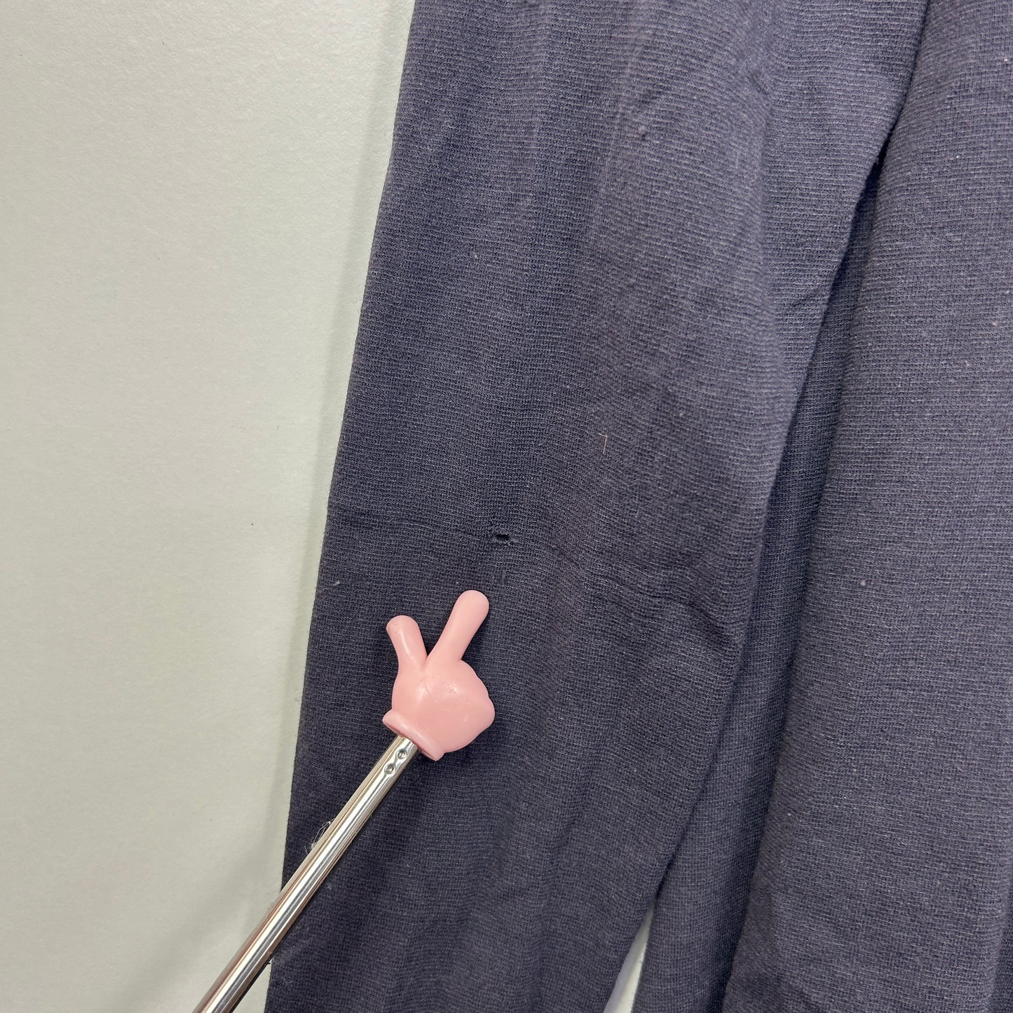 Metalicus Charcoal Grey Waterfall Top - Size 14/16 (fault