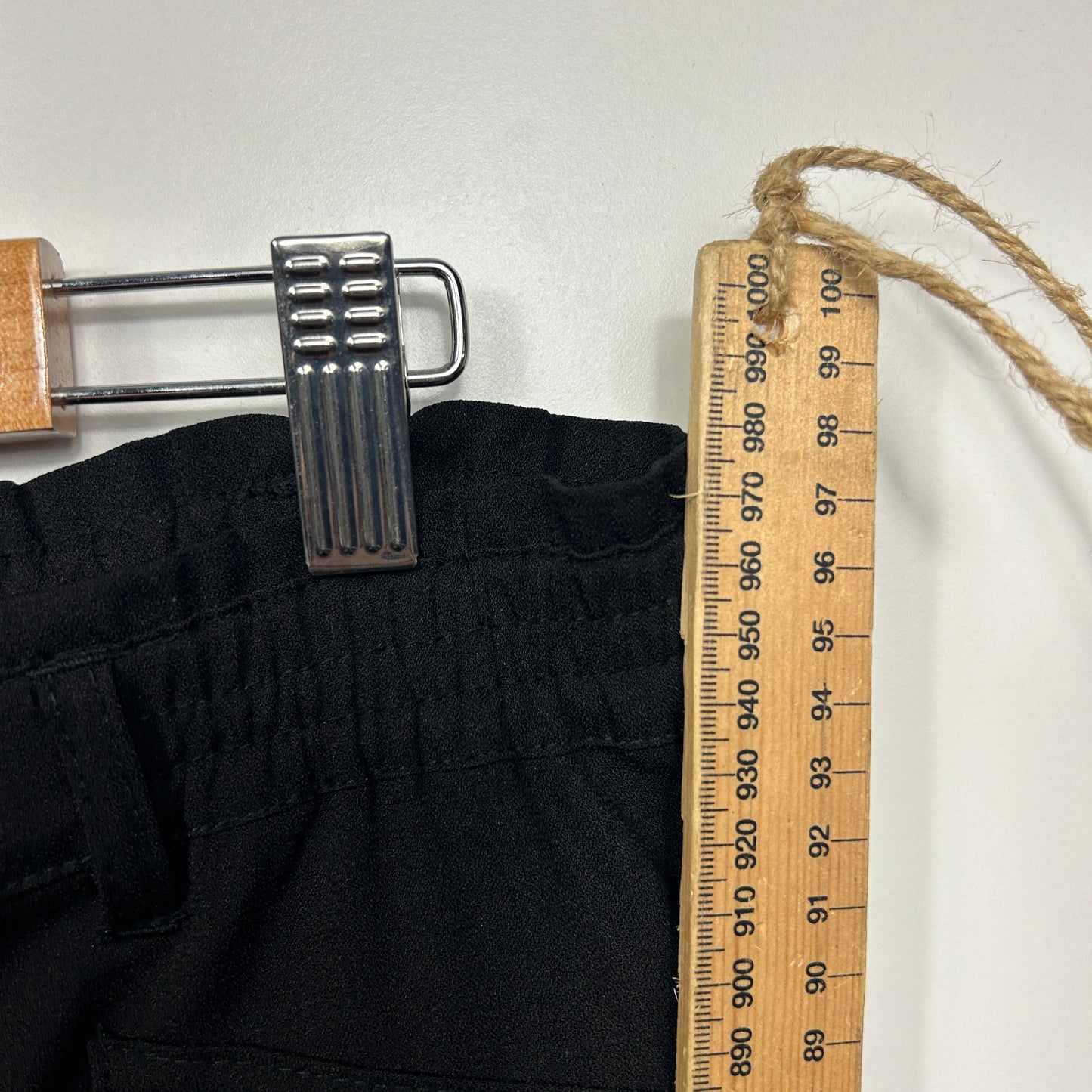 Kaites Pants Size 16 Black Elastic Ankle Zipped Pockets