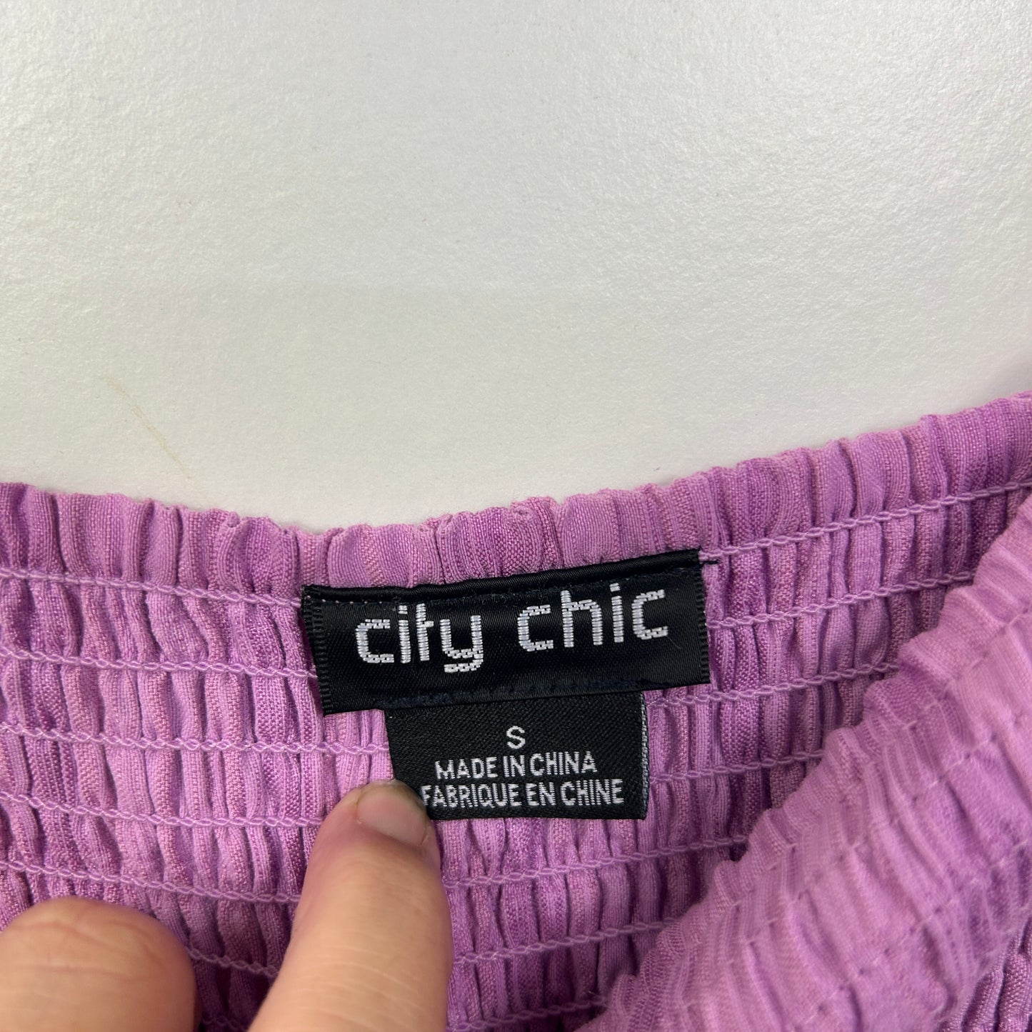 City Chic Lilac Tiered Maxi Dress - Size 16