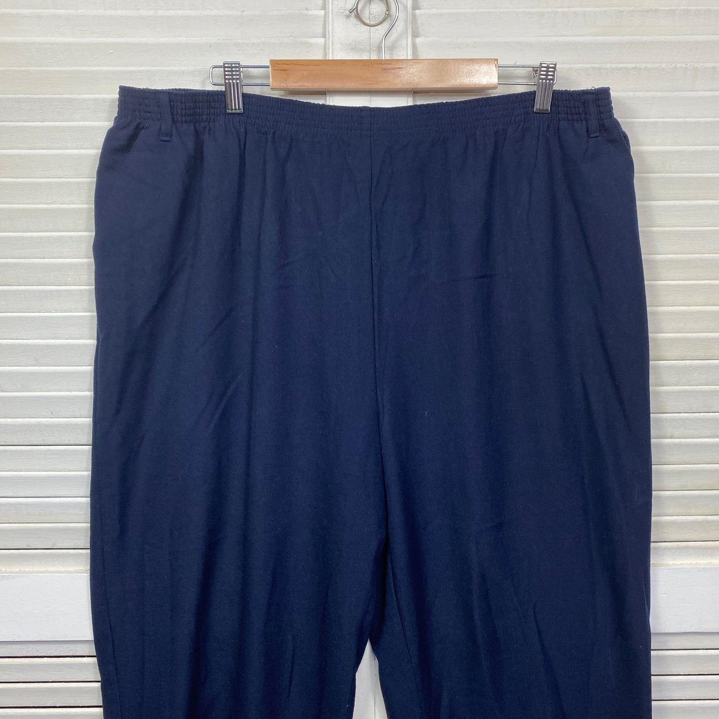 Millers Pants Size 22 Plus Navy Pockets Elastic Waist