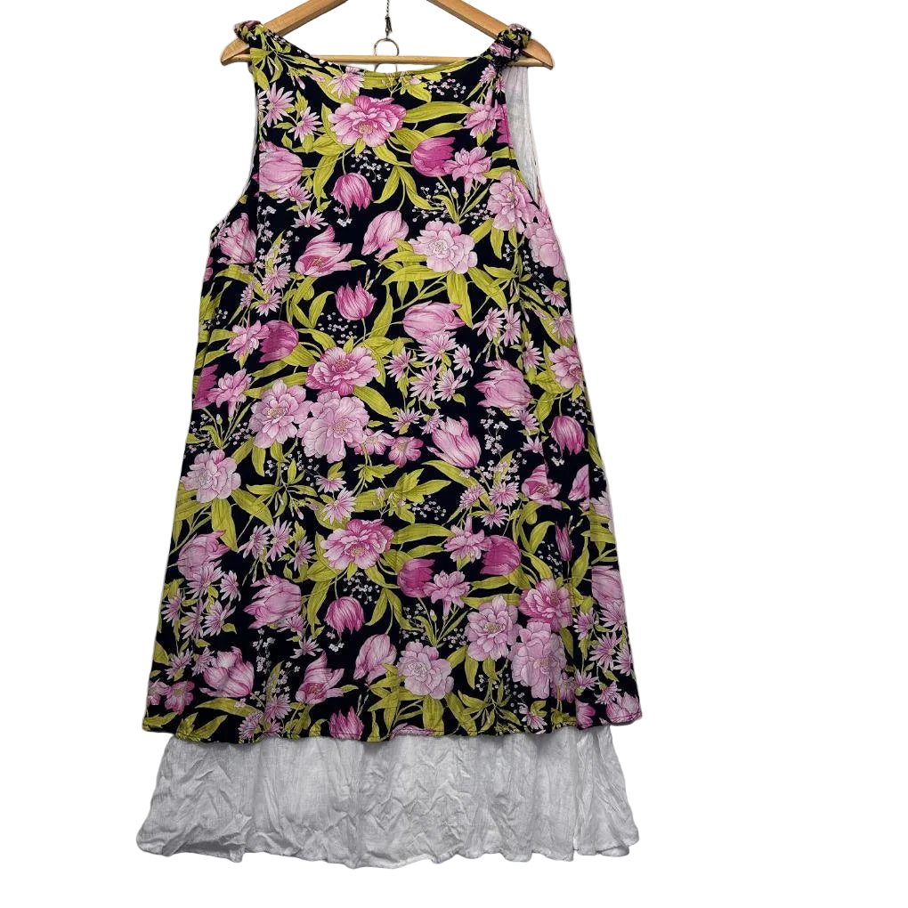 Willow Tree Multicoloured Floral Dress - Size 16