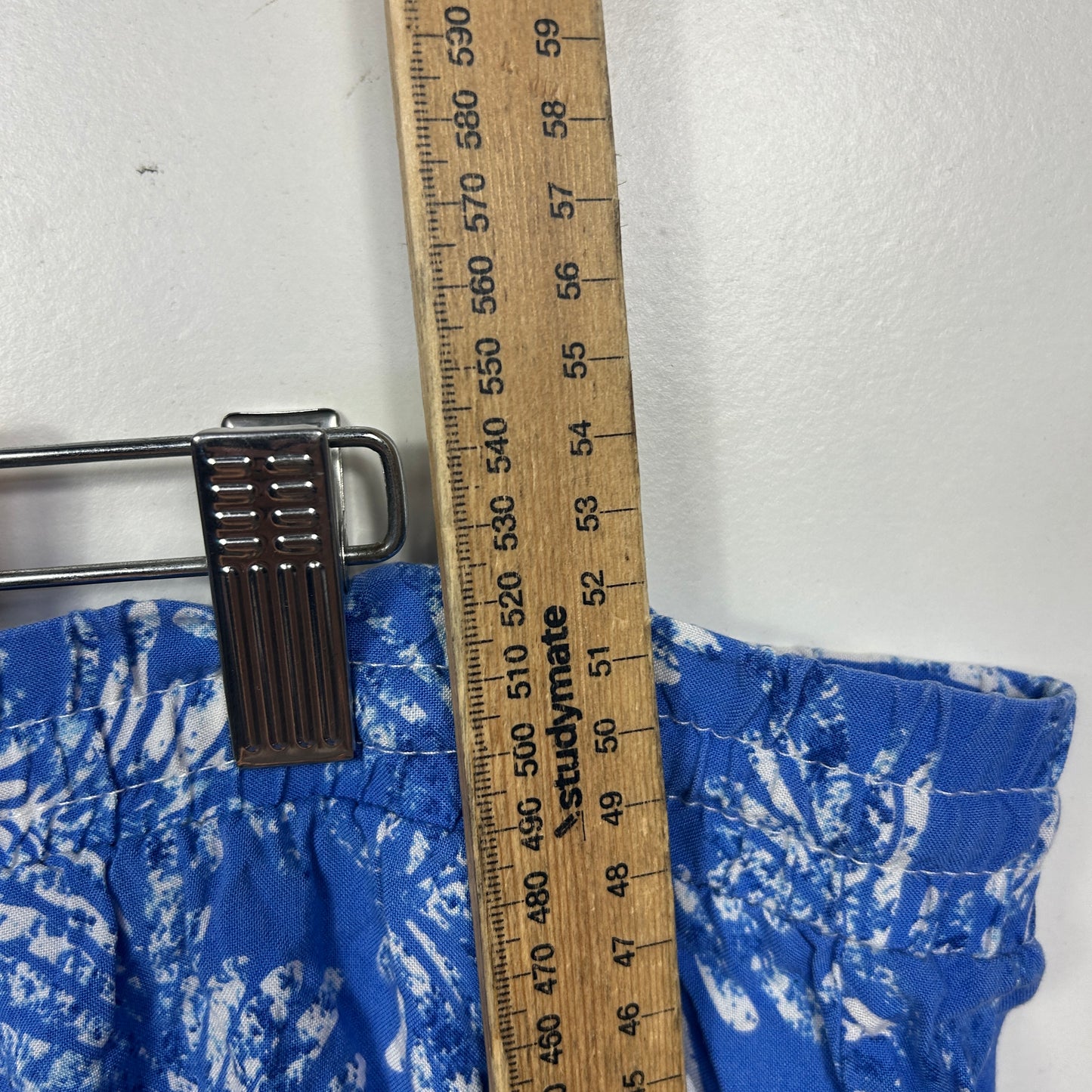 Millers Blue Floral Print Viscose Shorts - Size 22