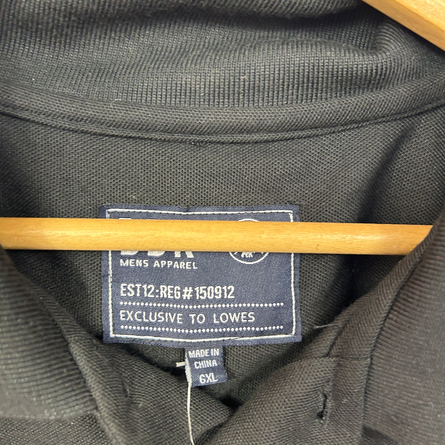 DBK Black Polo Shirt - Size 5XL