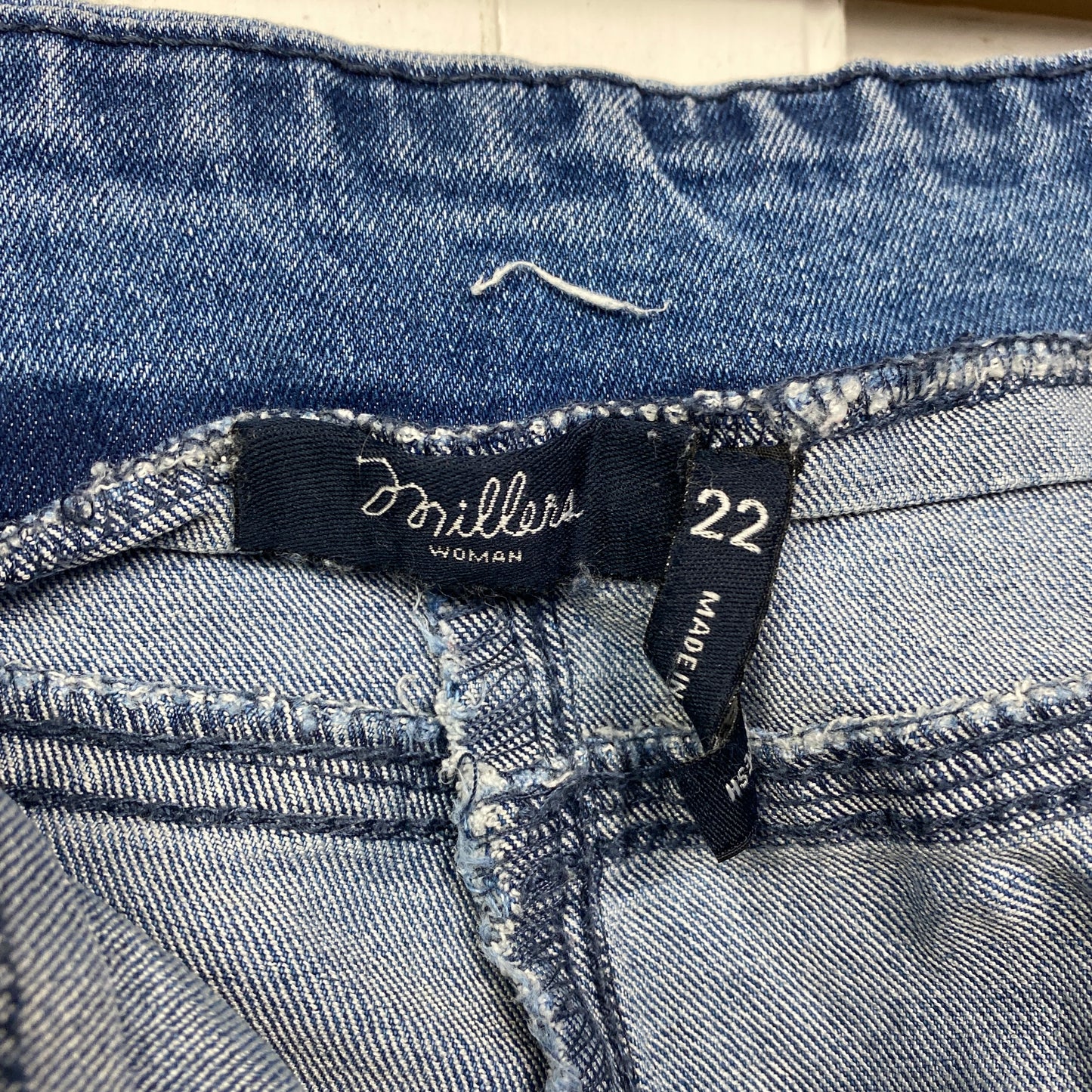 Millers Cropped Denim Pants Size 22 Plus Pull On