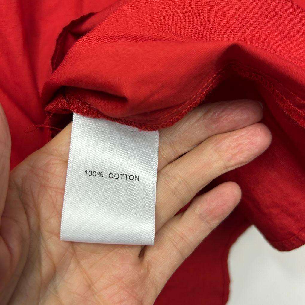 Marco Polo Red Cotton Top - Size 14