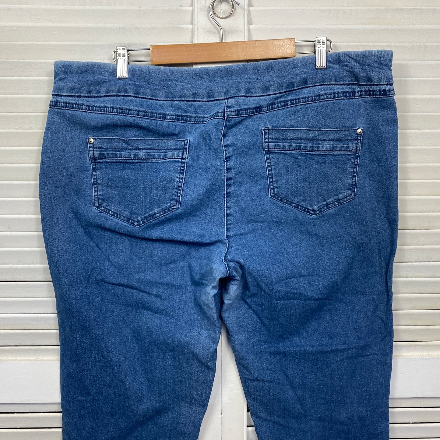 Millers Cropped Denim Pants Size 22 Plus Pull On