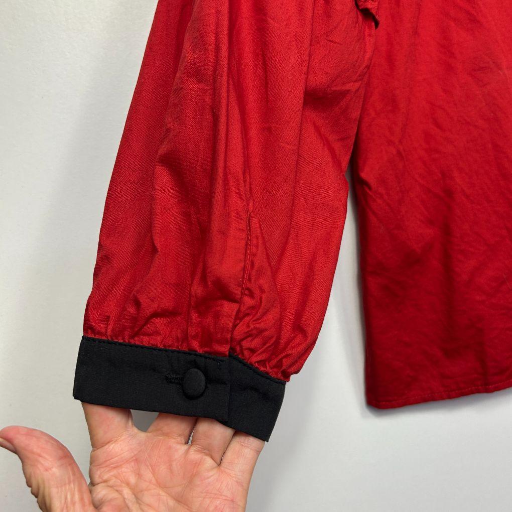 Marco Polo Red Cotton Top - Size 14
