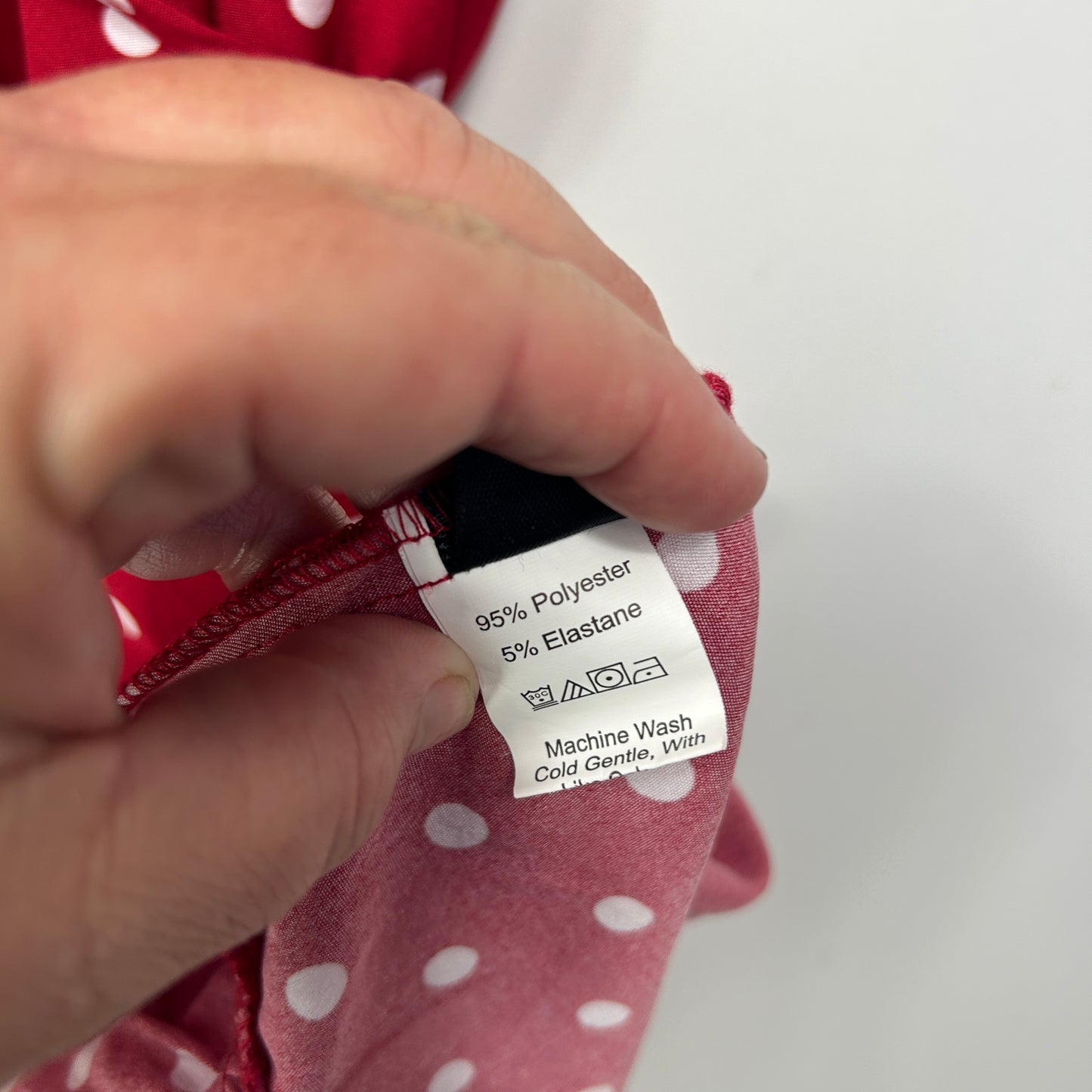 Shein Curve Red & White Polka Dot Wrap Dress - Size 2XL