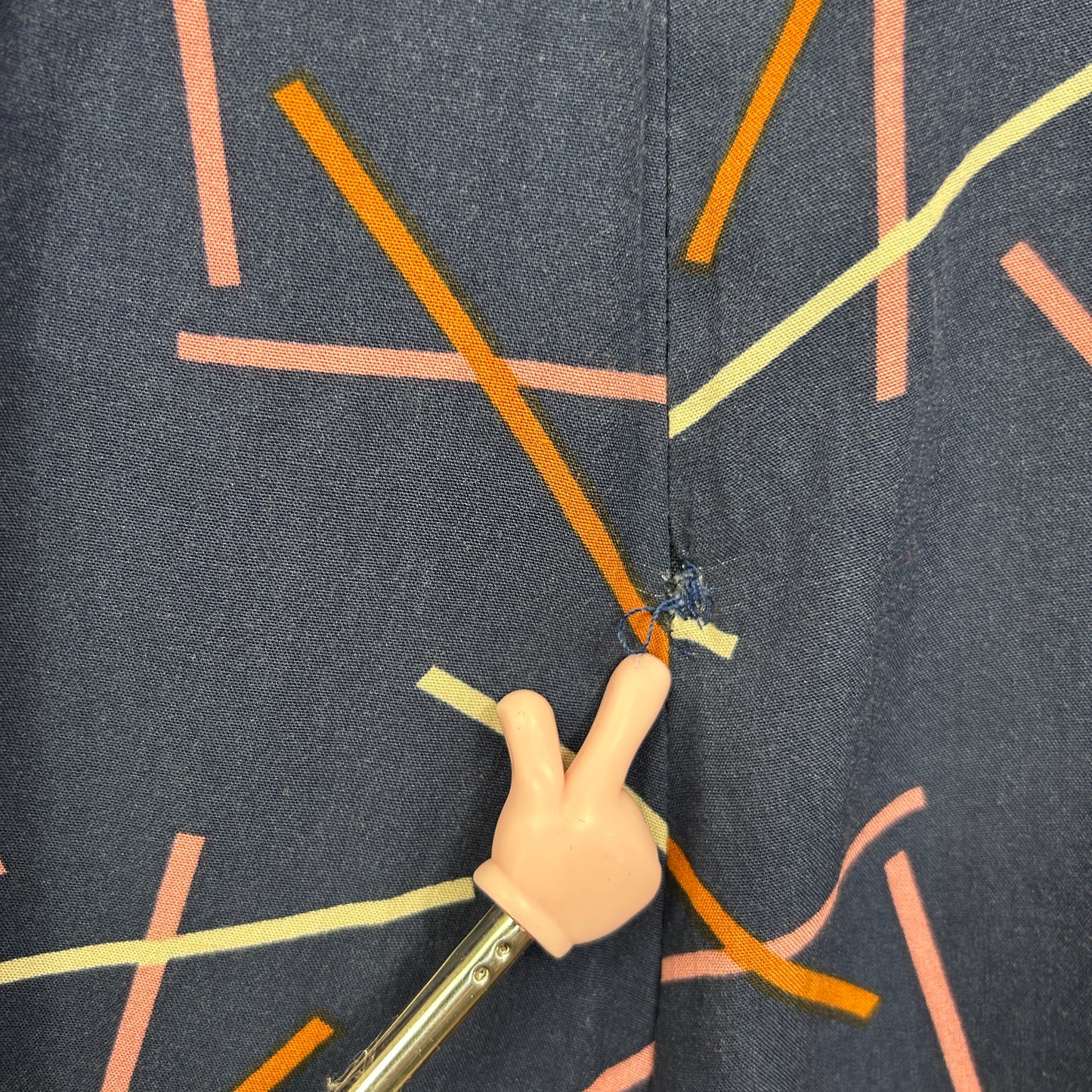 Princess Highway Navy Geometric Print Jumpsuit - Size 16