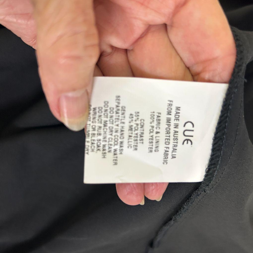 Cue Black Dress - Size 14