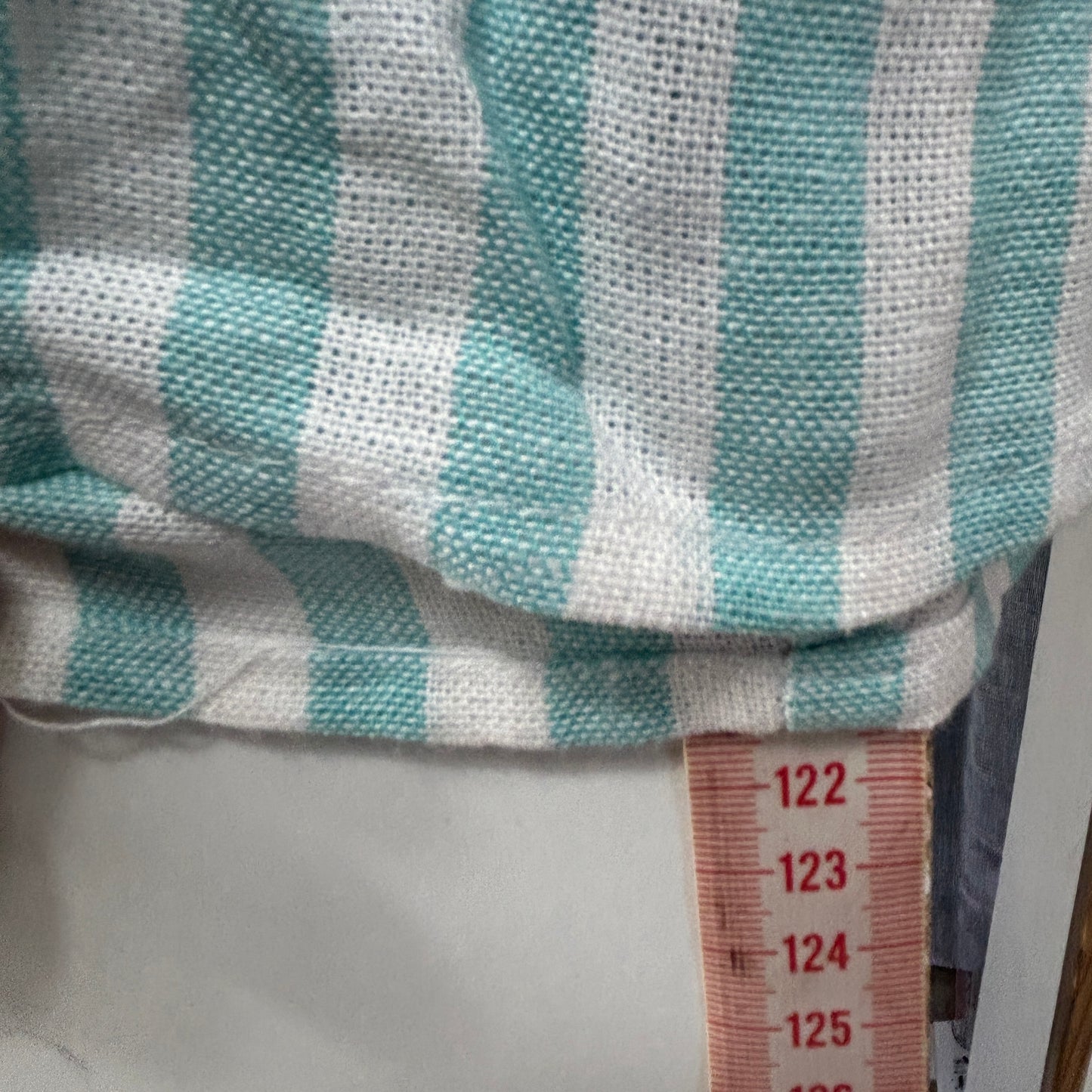 Autograph Mint & White Striped Tiered Shirt Dress - Size 20