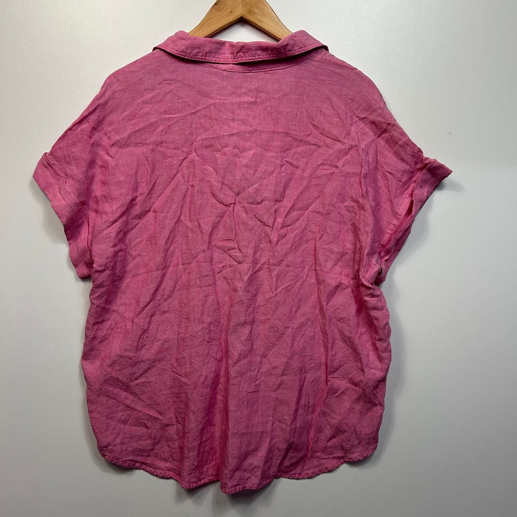 Target Pink Linen Shirt - Size 16