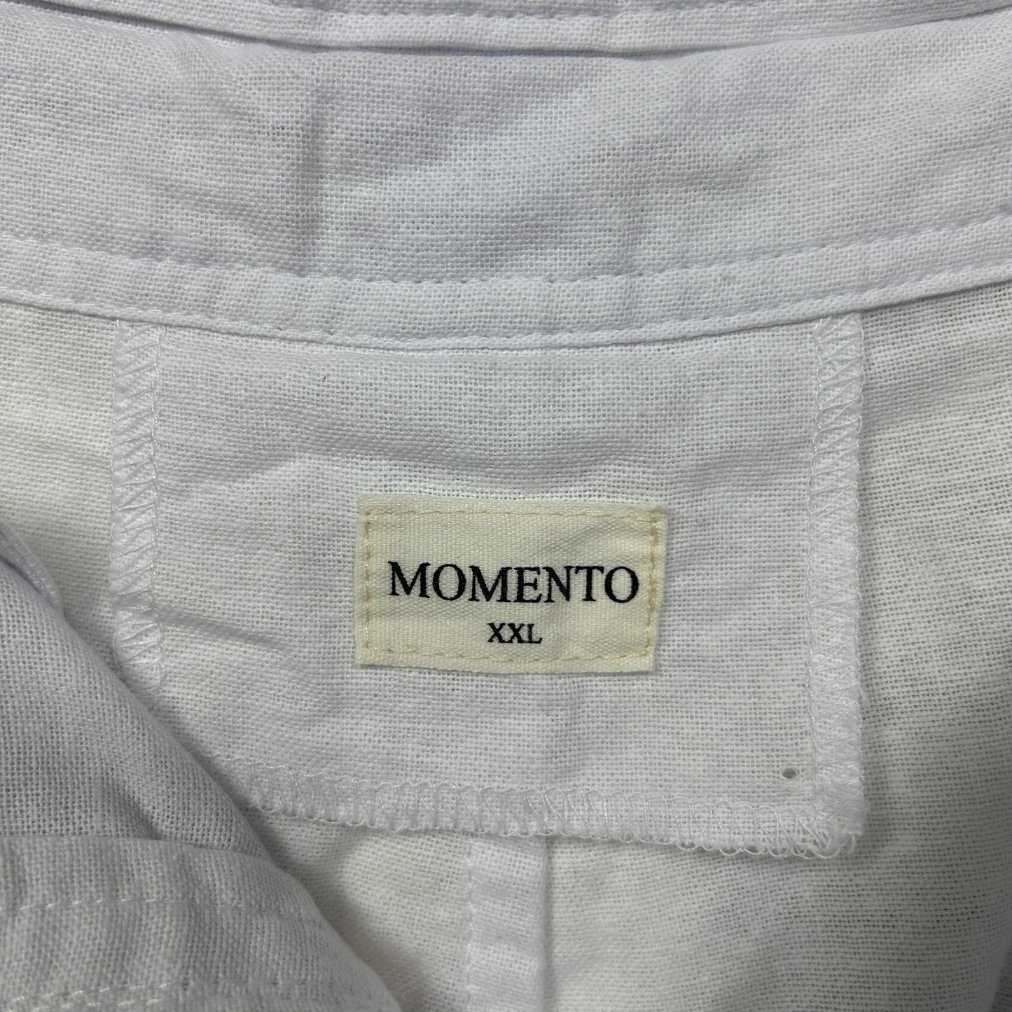 Momento Cargo Linen Pants Size 18 2XL White Pockets