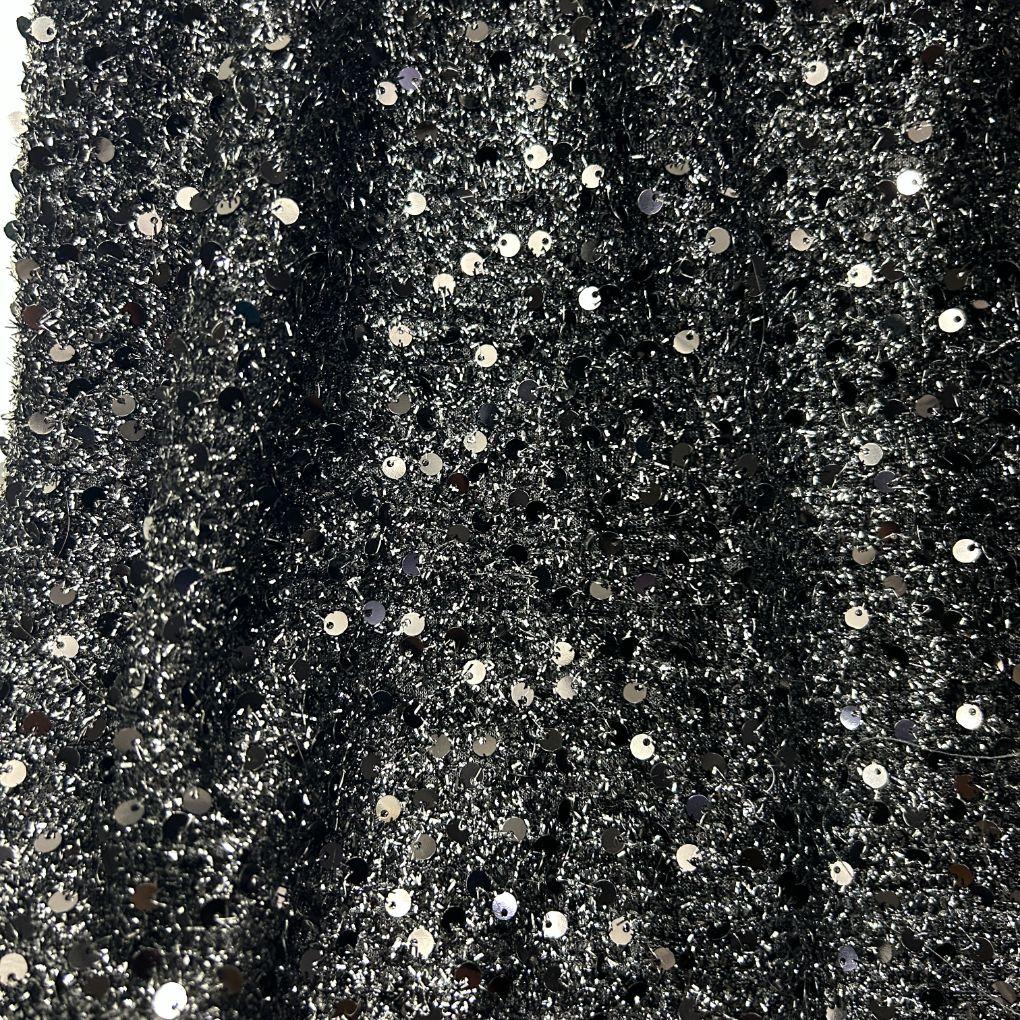 Shein Curve Black Sequin Hot Pants Shorts - Size 1XL